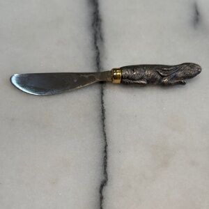 Vintage Collectors Stainless Steel Rabbit Butter Knife + 🎁